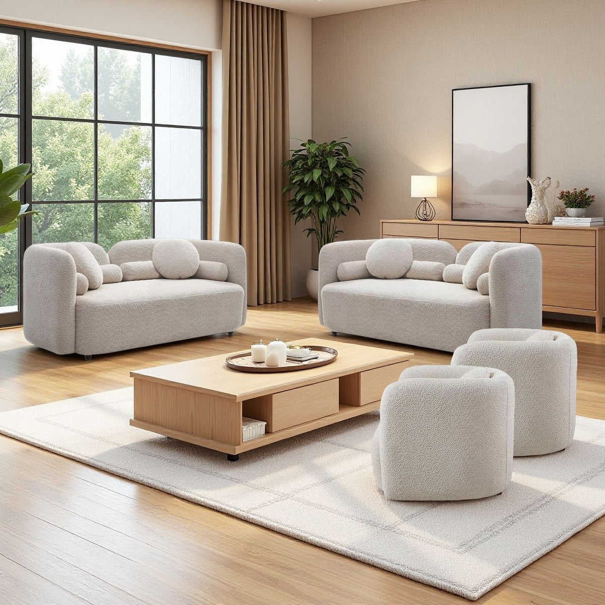 Japandi Living Room Set