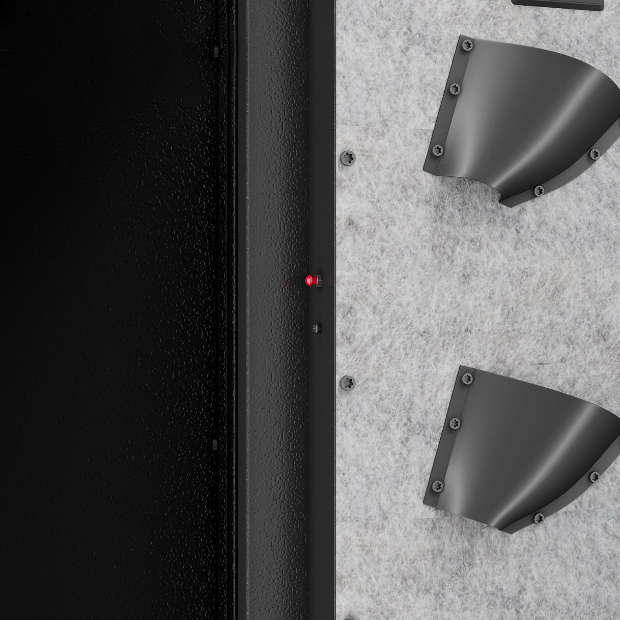 Rifle Safe, Biometric & Keypad Lock, Adjustable Gun Racks With Built In Alarm System