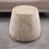 Drum Accent Coffee Table - Beige / Yellow