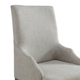 Montrose - Fabric Dining Host Chair (Set of 2) - Espresso / Light Gray