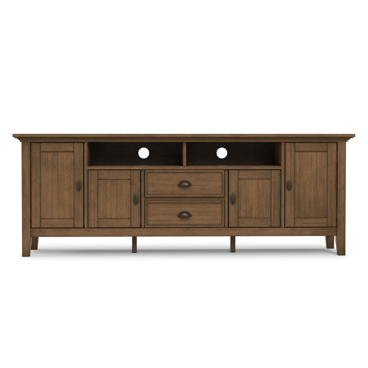 Redmond - TV Media Stand - Rustic Natural Aged Brown