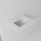 Basin Sink, 0.6" Ultra Thin Profile, Triple Faucet Holes, Sink Only