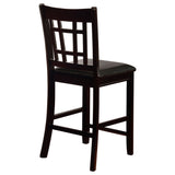 Lattice Back Counter Height Stools (Set of 2)