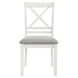 Evanston - Cross Back Dining Side Chair (Set of 2) - White