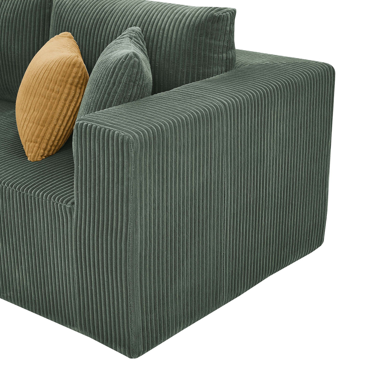 L - Shape Full Compressed Upholstered Sectional