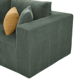 L - Shape Full Compressed Upholstered Sectional