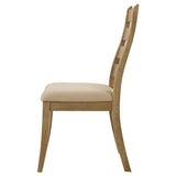 Sammy - Dining Side Chair (Set of 2) - Brown / Beige