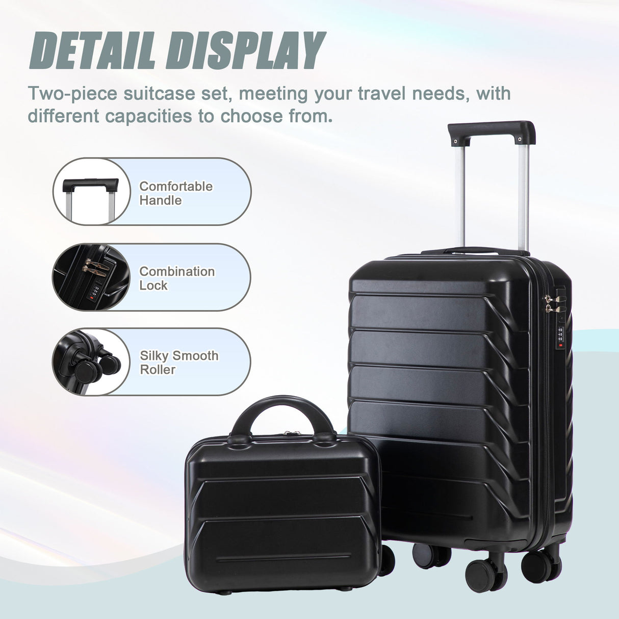 Spinner Luggage Set With Combination Lock