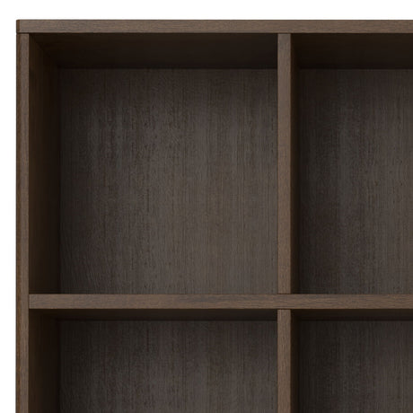 Harper - Low 6 Cube Storage With Drawers - Walnut Brown - Cube Organizers - Alpine Outlets