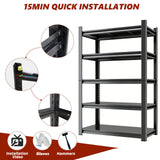 5 Tier Heavy Duty Shelving Unit Adjustable Shelving Units