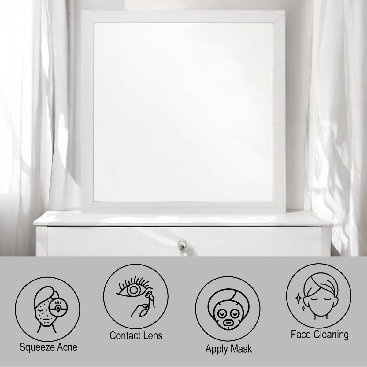 Casilda - Mirror - White