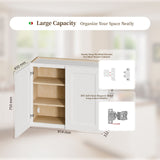 Shaker Wall Cabinet With Soft Close Hinges, Adjustable Shelves, Double Door