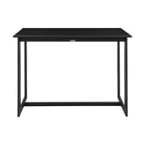 Palma - Outdoor Patio 5-Piece Bar Table Set In Aluminum With Gray Cushions