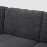 Upholstered Sectional With Toss Pillows