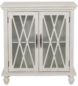 Slade Creamy White 2-Door Cabinet