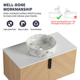 Wall Mounted Bathroom Vanity & Art Sink