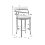 Telia - Upholstered Swivel Counter Height Barstool