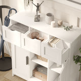 Storage Cabinets, Wooden Floor Cabinet, With Drawers And Shelves Storage Cabinets, Accent Cabinet For Living Room, Bedroom, Bathroom Furniture Home Decor - Sideboards - Alpine Outlets