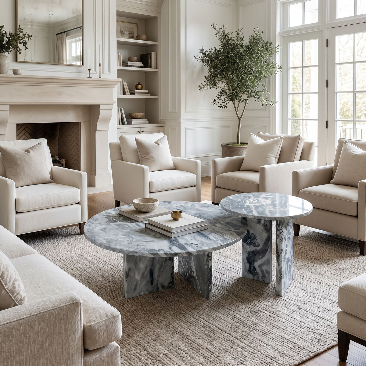 Elegant Coffee Duo Table Set