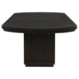 Bangor - Extension Dining Table With Pedestal Base - Black