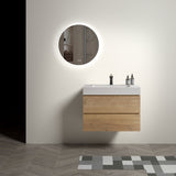 Alice - Bathroom Vanity With Sink, Large Storage Wall Mounted Floating Bathroom Vanity For Modern Bathroom