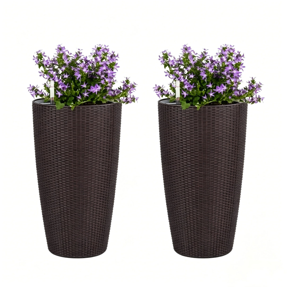 Tall Planters Set With Water Level Monitor And Auto Watering