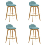Vera - Upholstered Wood Counter Height Barstool