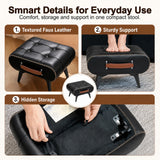 Minimalist Footstool With Hidden Storage