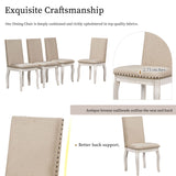 Round Extendable Dining Table Set With 4 Upholstered Chairs