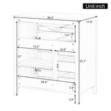 Bathroom Vanity With Sink, 3 Drawers And Adjustable Shelf, Freestanding Storage Unit