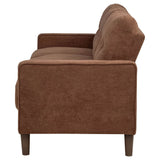 Heather - Track Arm Tufted Sofa - Rust