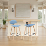 Fox - Swivel Bar Height Stool - Light Brown
