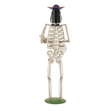 Halloween Skeleton Guitar Yard Decoration For Outdoor Porch - Ivory White