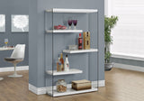 Bookshelf, Bookcase, Etagere, 5 Tier, Office, Glossy Contemporary & Modern - White - Etageres - Alpine Outlets