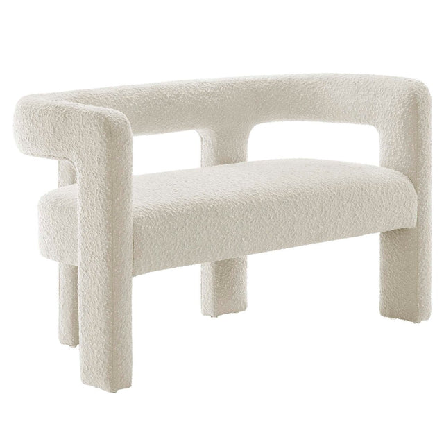 50 - Inch Kayla Boucle Upholstered Loveseat - Loveseats available at Alpine Outlets in Denver