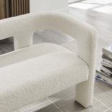 50 - Inch Kayla Boucle Upholstered Loveseat - Loveseats available at Alpine Outlets in Denver