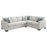 Ashford Chenille Upholstered Sleeper Sectional Sofa, Greige
