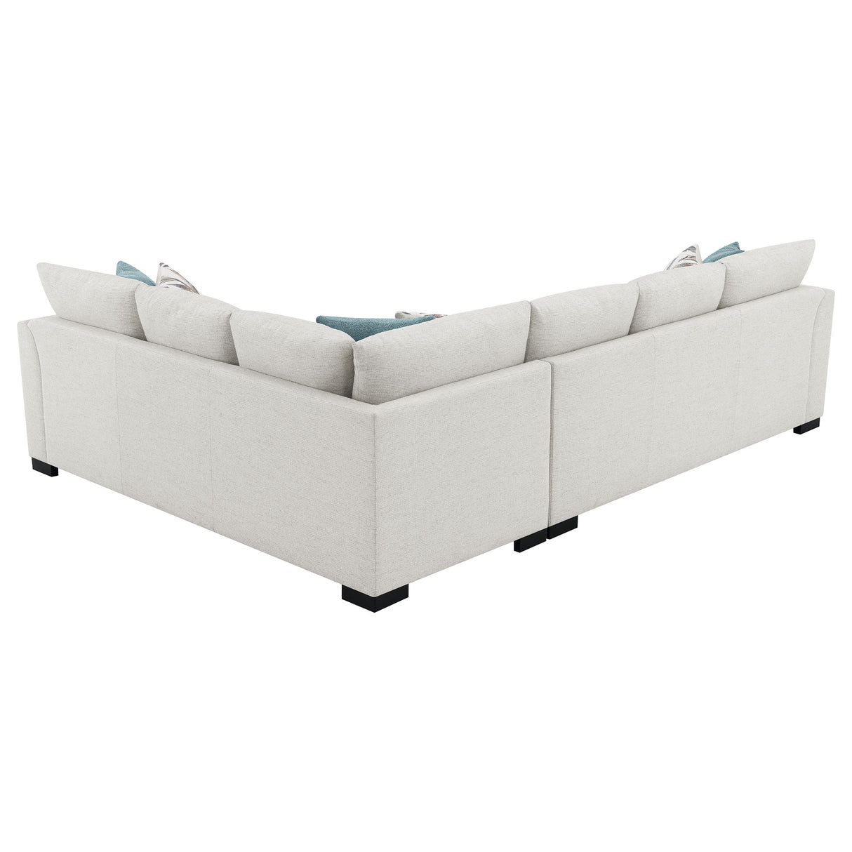 Ashford Chenille Upholstered Sleeper Sectional Sofa, Greige