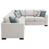 Ashford Chenille Upholstered Sleeper Sectional Sofa, Greige