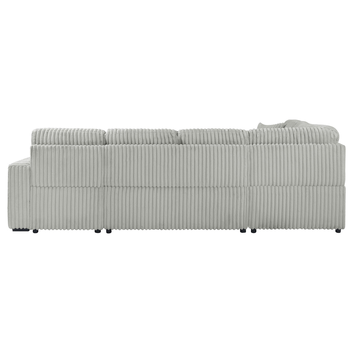 Devonshire Sleeper Sectional Sofa with Storage Chaise, Grey