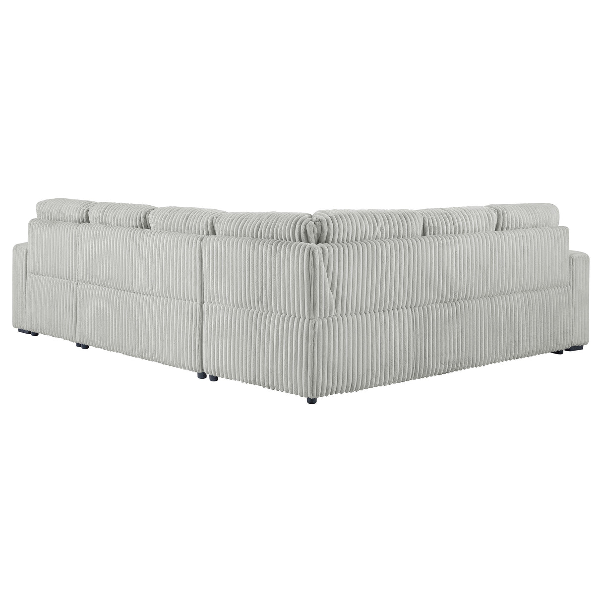 Devonshire Sleeper Sectional Sofa with Storage Chaise, Grey