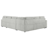 Devonshire Sleeper Sectional Sofa with Storage Chaise, Grey