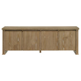 Dreydon - 4 Door TV Stand With Adjustable Shelves And Cable Management - Light Brown