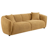 Aleisha 2-Piece Chenille Sofa Set, Mustard Yellow