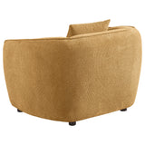 Aleisha Chenille Upholstered Accent Chair Mustard Yellow
