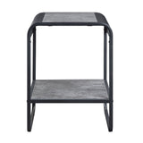 Raziela - End Table With Storage - Black / Gray
