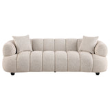 Whitney Contemporary Channel Tufted Boucle Sofa