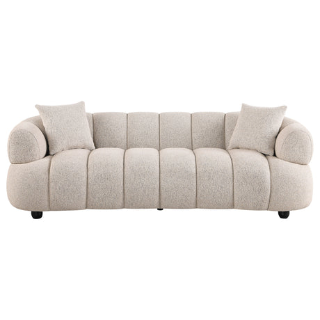 Whitney Contemporary Channel Tufted Boucle Sofa