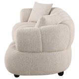 Whitney Contemporary Channel Tufted Boucle Sofa