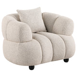 Whitney Contemporary Channel Tufted Boucle Accent Chair